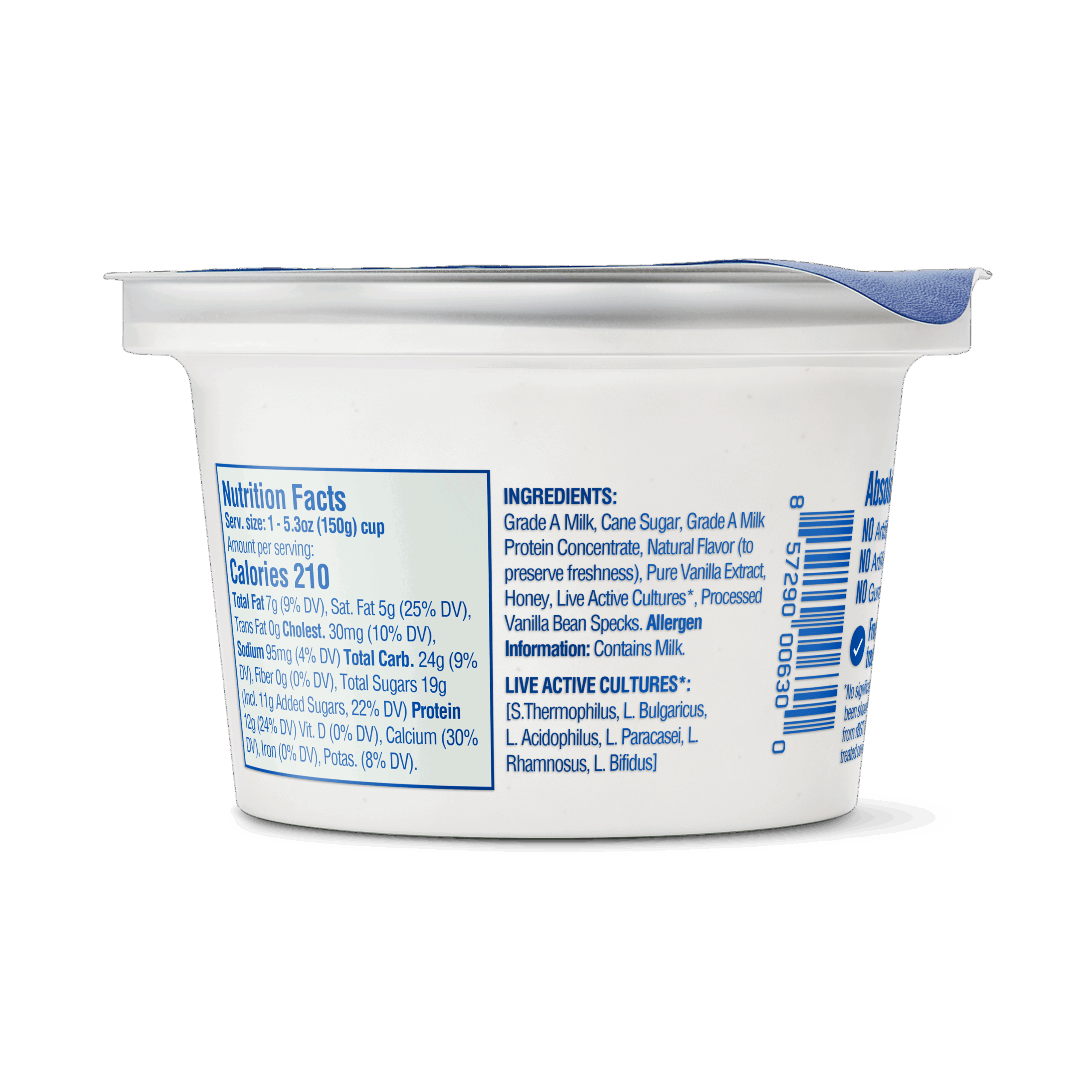 vanilla bean back of pack