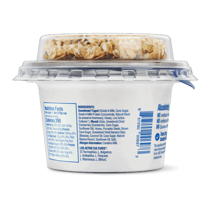 muesli back of pack