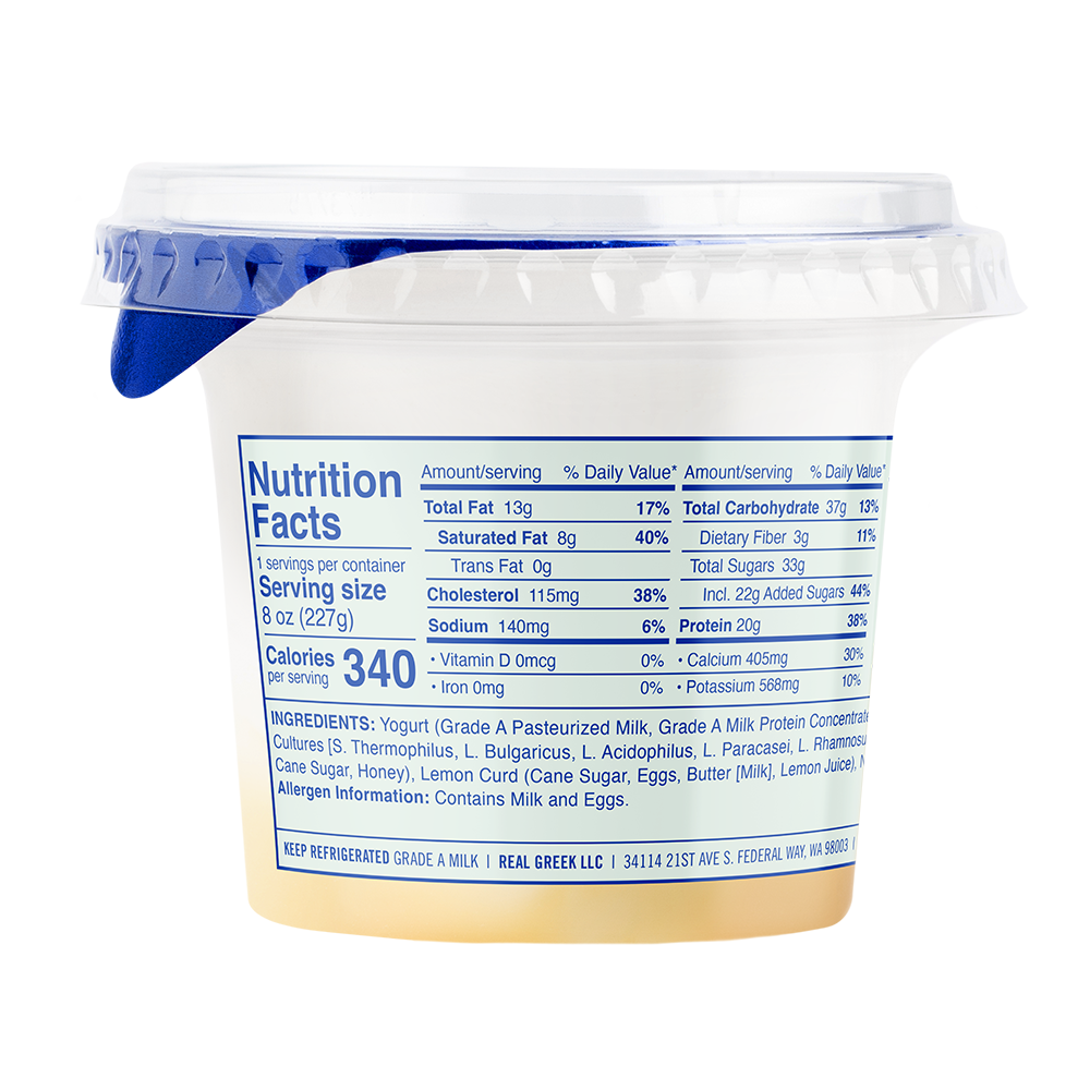 Lemon Curd Ellenos Greek Yogurt