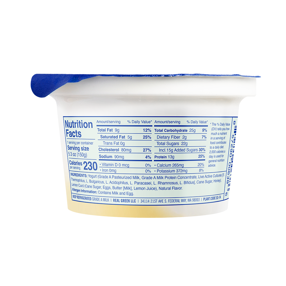 Lemon Curd Ellenos Greek Yogurt