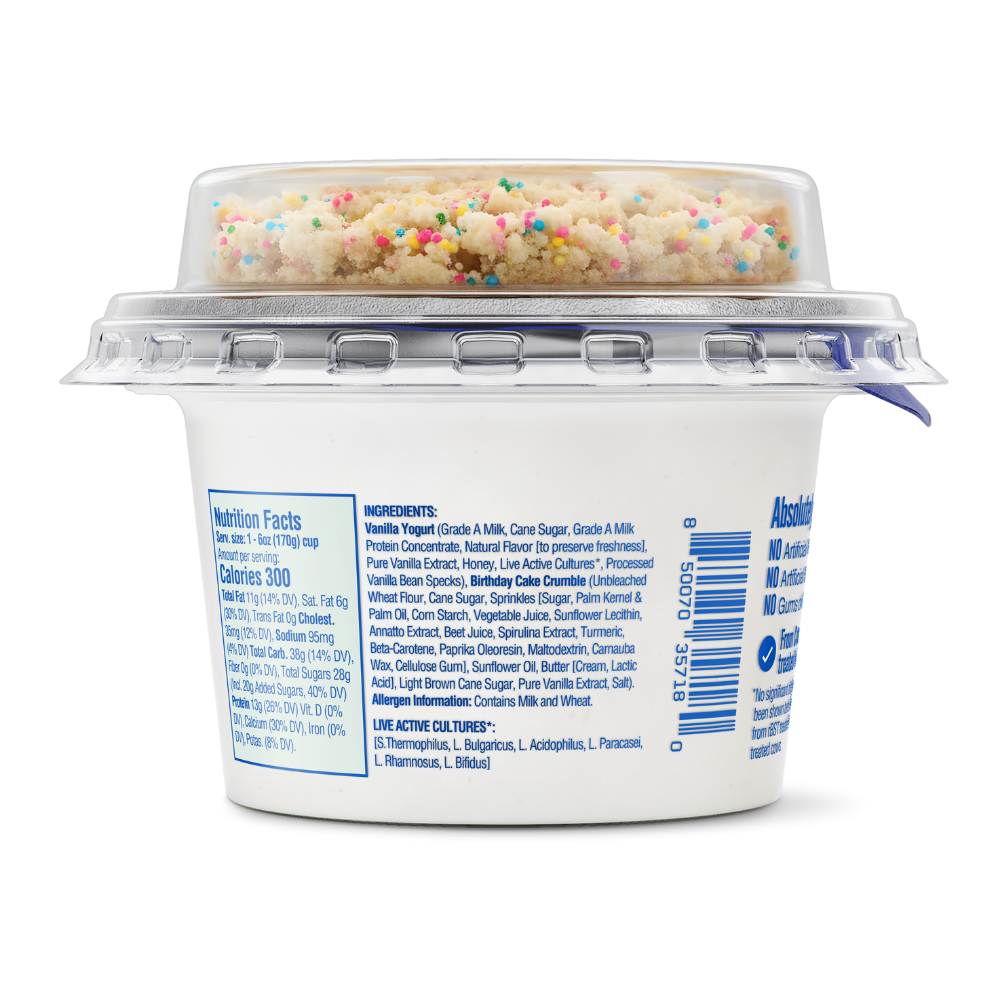 Ellenos birthday cake back of cup