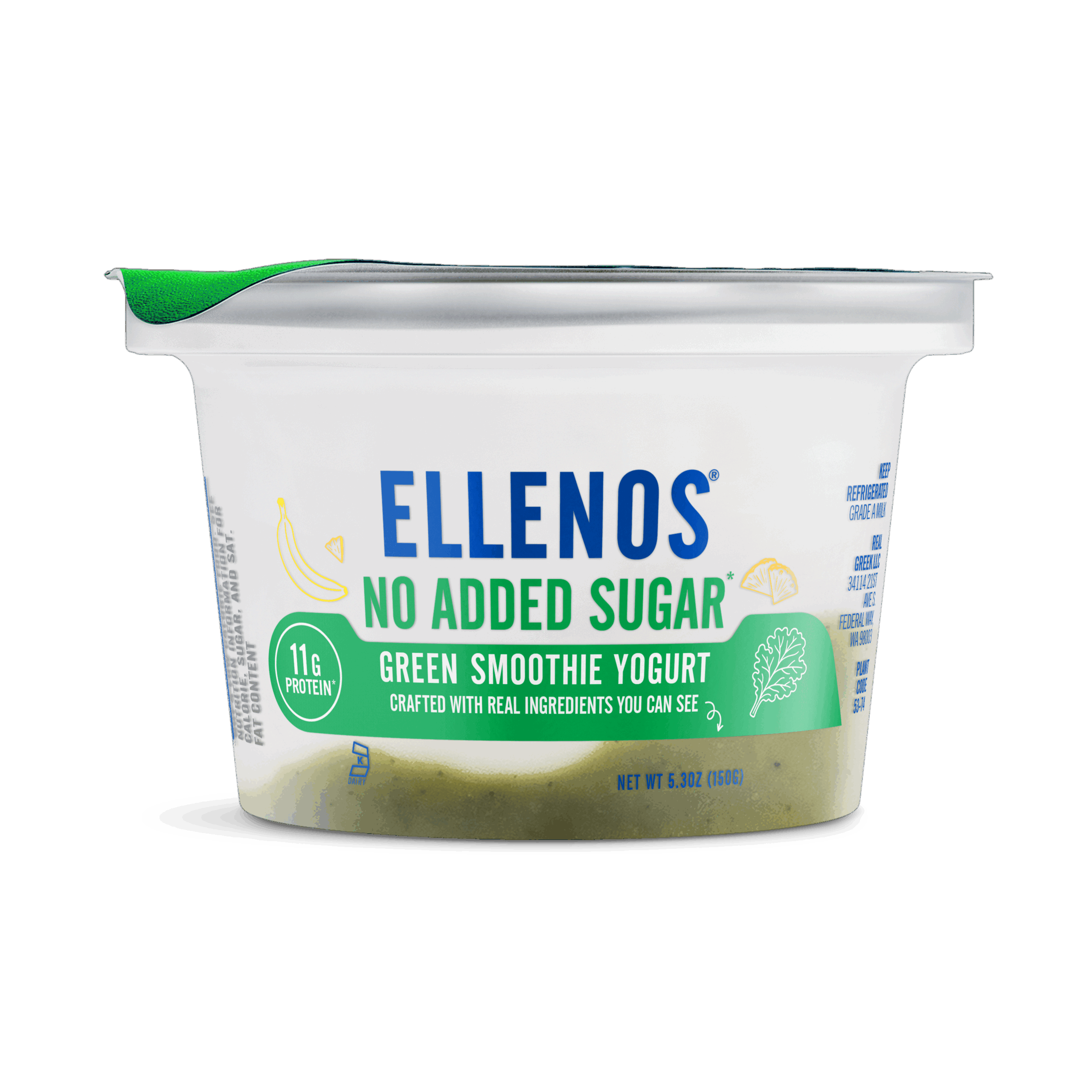 Green Smoothie front of cup